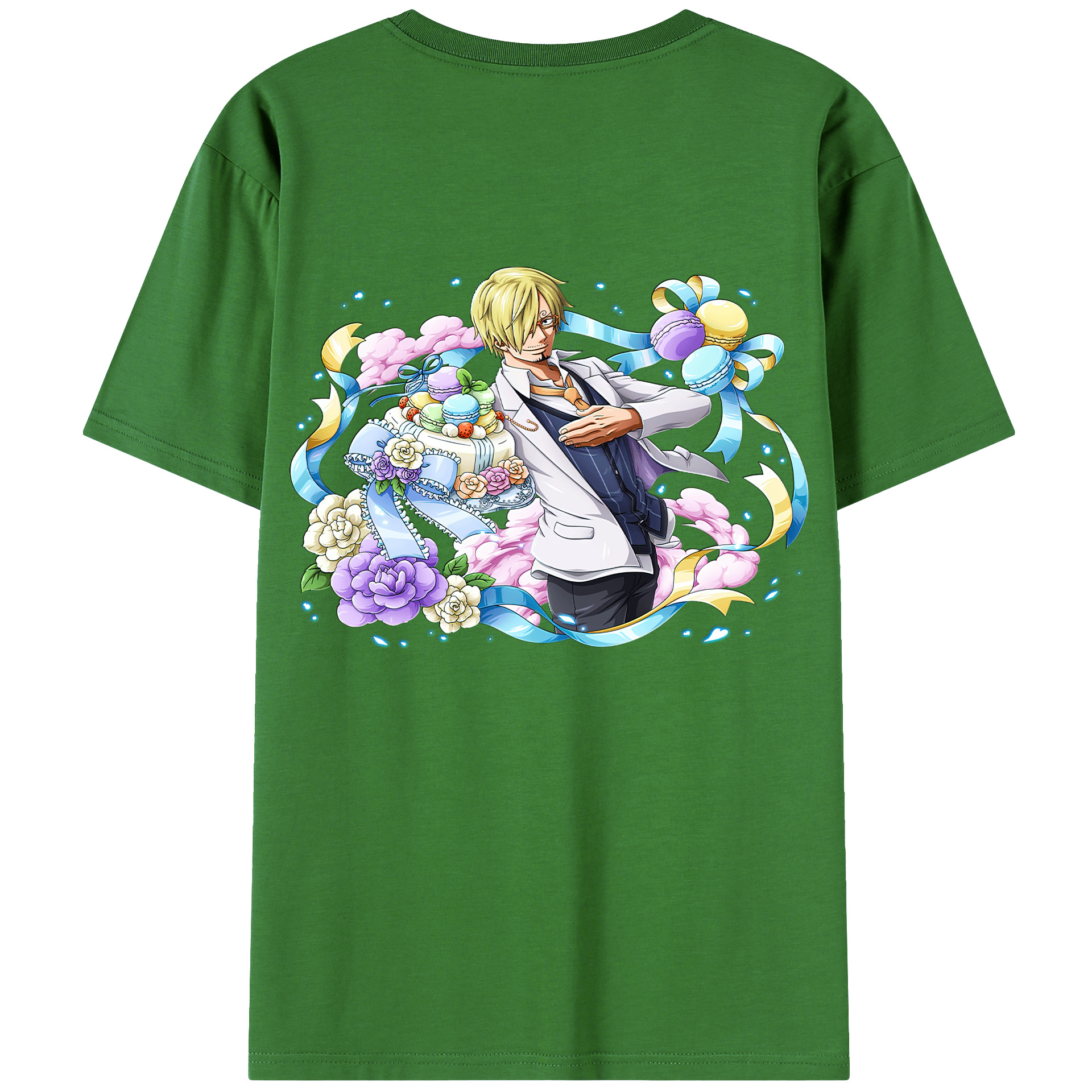 （画像用） ワンピース サンジ ONE PIECE Sanji レディース半袖Tシャツ(バックプリント)